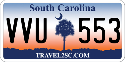 SC license plate VVU553