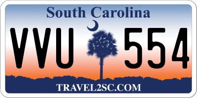 SC license plate VVU554
