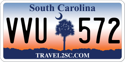SC license plate VVU572