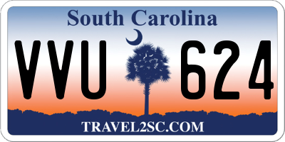SC license plate VVU624