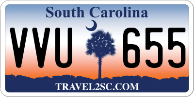 SC license plate VVU655