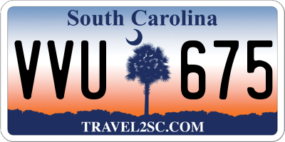 SC license plate VVU675