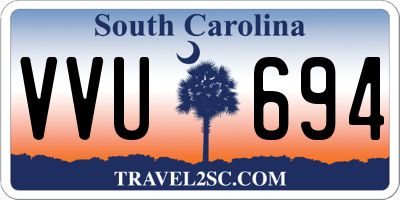 SC license plate VVU694