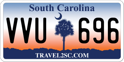 SC license plate VVU696