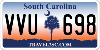 SC license plate VVU698