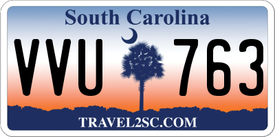SC license plate VVU763