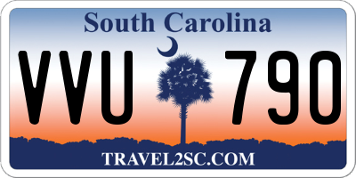 SC license plate VVU790