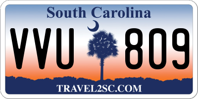 SC license plate VVU809