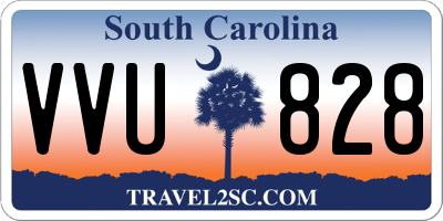SC license plate VVU828