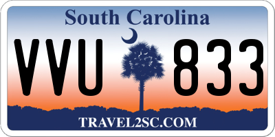 SC license plate VVU833