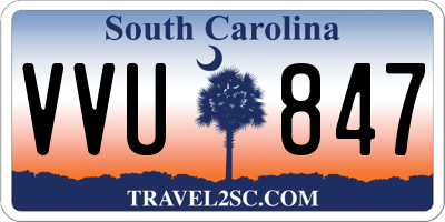 SC license plate VVU847