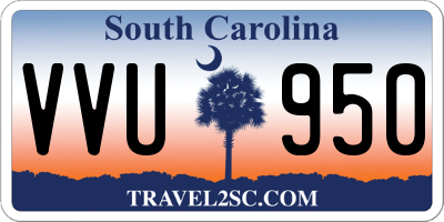 SC license plate VVU950