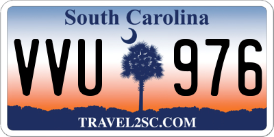 SC license plate VVU976