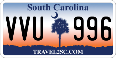 SC license plate VVU996