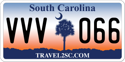 SC license plate VVV066