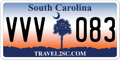 SC license plate VVV083