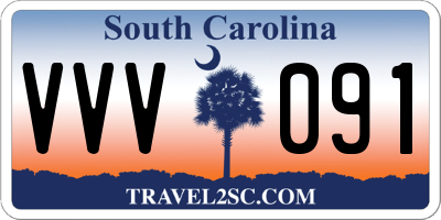 SC license plate VVV091