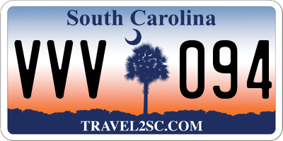 SC license plate VVV094
