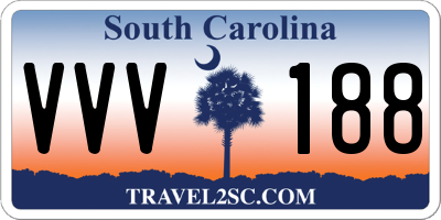 SC license plate VVV188