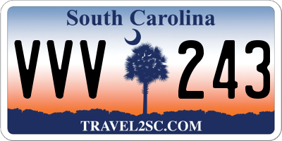 SC license plate VVV243