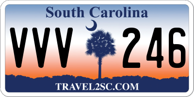 SC license plate VVV246