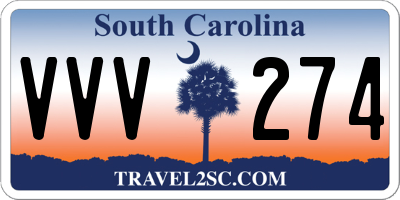 SC license plate VVV274