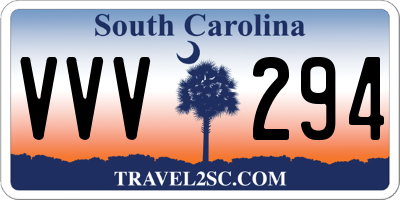 SC license plate VVV294