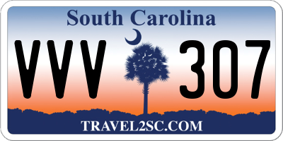 SC license plate VVV307