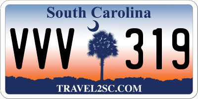 SC license plate VVV319