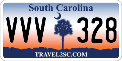 SC license plate VVV328