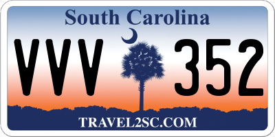 SC license plate VVV352