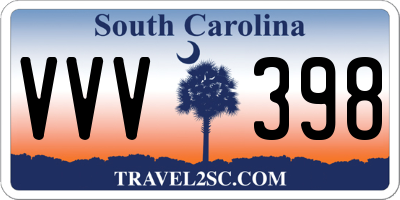SC license plate VVV398