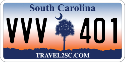 SC license plate VVV401