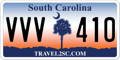 SC license plate VVV410