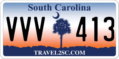 SC license plate VVV413