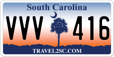 SC license plate VVV416