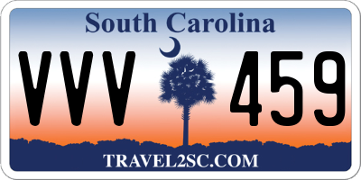 SC license plate VVV459