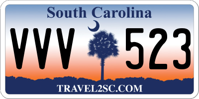 SC license plate VVV523