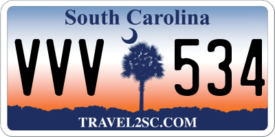 SC license plate VVV534