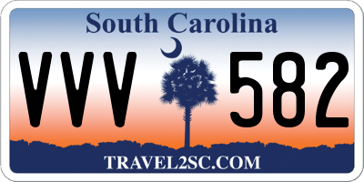 SC license plate VVV582