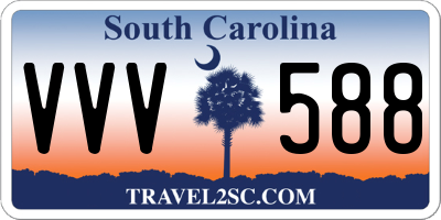 SC license plate VVV588