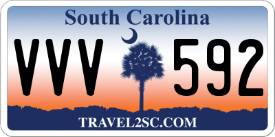 SC license plate VVV592