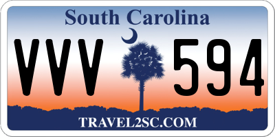 SC license plate VVV594