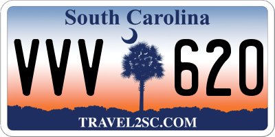 SC license plate VVV620