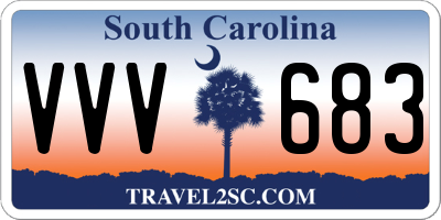 SC license plate VVV683