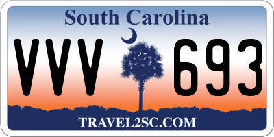 SC license plate VVV693