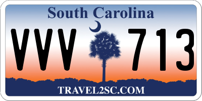 SC license plate VVV713