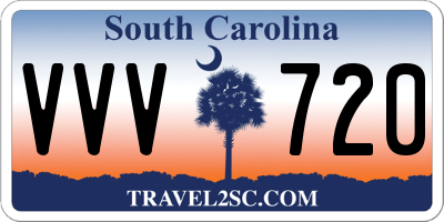 SC license plate VVV720