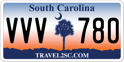 SC license plate VVV780