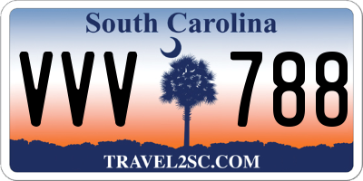 SC license plate VVV788